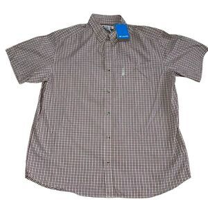 Columbia NWT Mens Wagner Creek Business Casual Collared Shirt SS Plaid Gorpcore